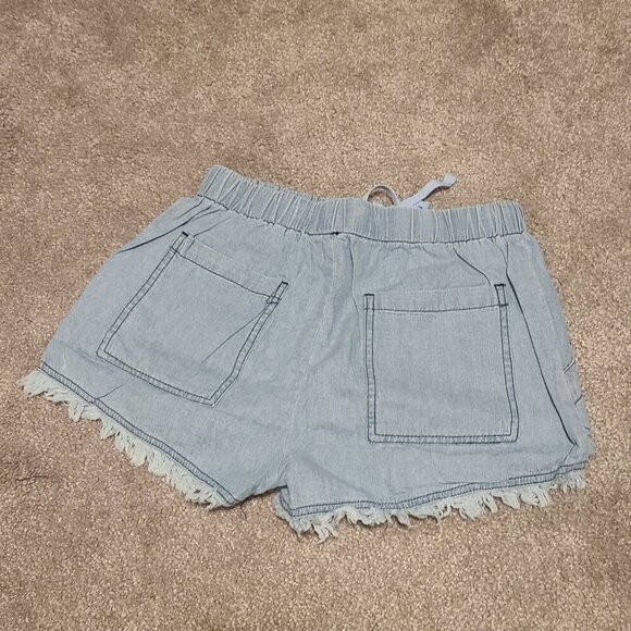 ❄3/$26 Xmas sale❄ NWOT Acelitt Small Medium sky blue soft comfy shorts - Picture 3 of 3